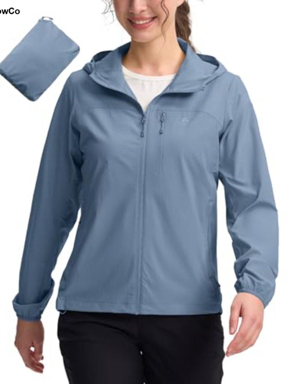 Women's UPF 100 Windbreaker Jacket Sun Protection Hoodie Packable Lightweight